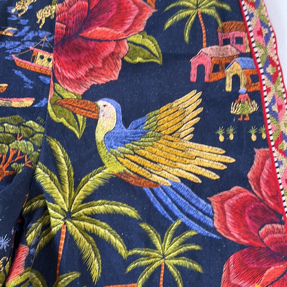 FARM RIO PRINTED WIDE-LEG PANTS SIZE S MULTICOLOR NWT SOLD OUT - Picture 9 of 14